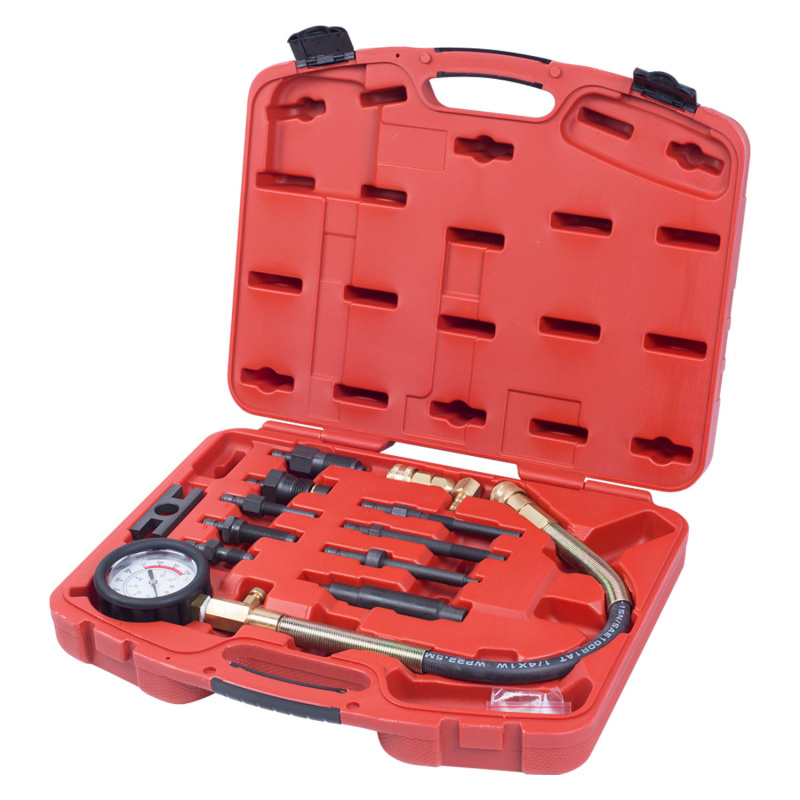 MACTAK Компрессометр дизельный с насадками для легковых автом., 0-70 bar. 120-11070C