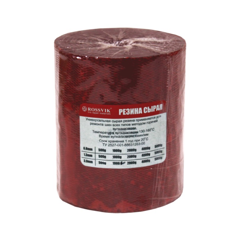 Резина сырая РС-1000 150х1.3мм Rossvik (1кг)