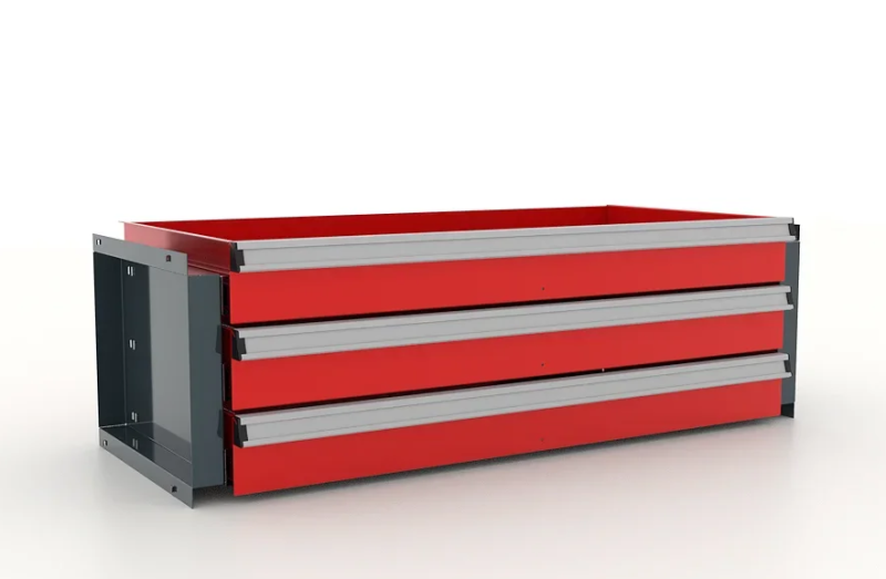 Блок из 3 ящиков для шкафа "Premium" 842х411х88h мм. FERRUM 13.922-7016/3000