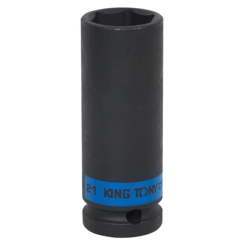 KINGTONY Головка торцевая ударная глубокая 6 гр. 21 мм 1/2"  443521М