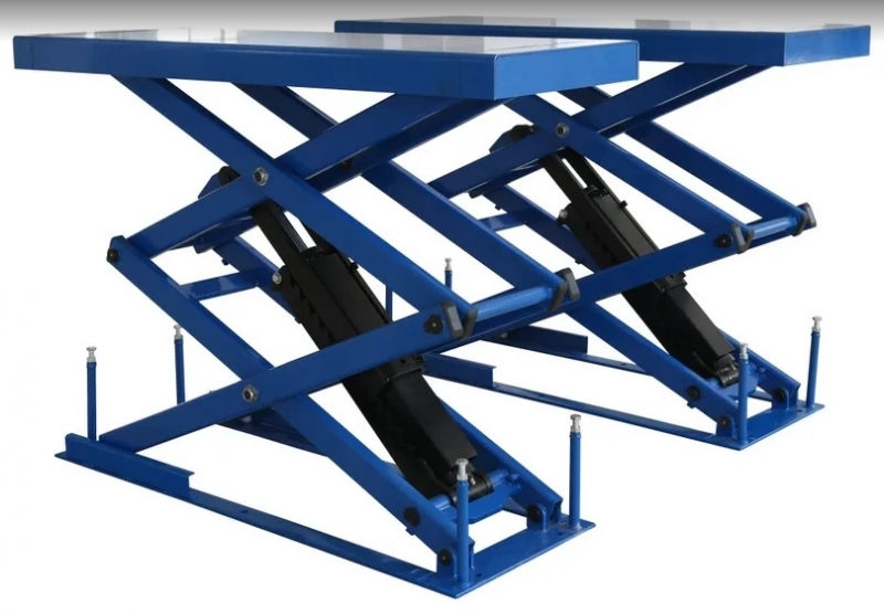 Подъемник ножничный г/п 3.0т, напольный, высота подъема 1700мм ROSSVIK V-30X_ON_5005