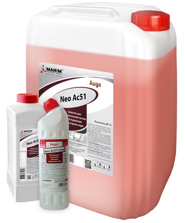 Средство для основательной чистки и обслуживания санитарных зон "Auge Neo Ac51" 1л