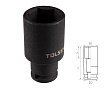 TOLSEN Головка торцевая ударная глубокая шестигранная 1/2", 27 мм